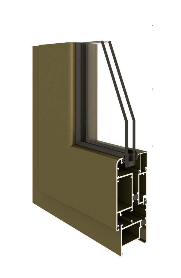 注膠平開門-GR50M系列（邊框50mm）